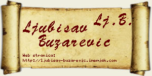 Ljubisav Buzarević vizit kartica